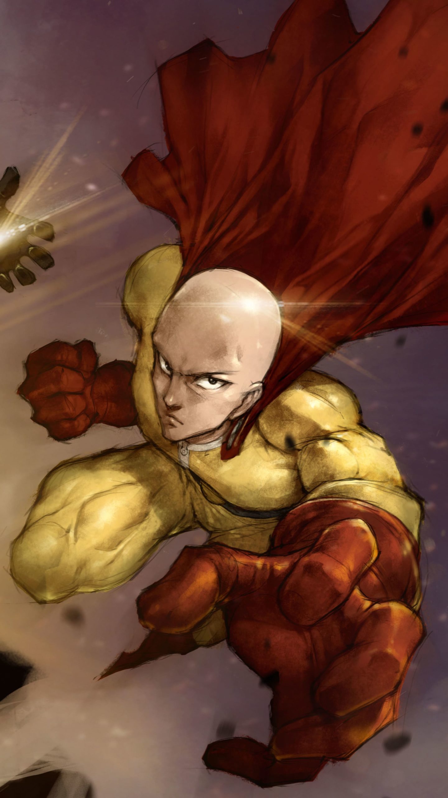 One punch man, saitama, character iPhone XS MAX HD phone wallpaper