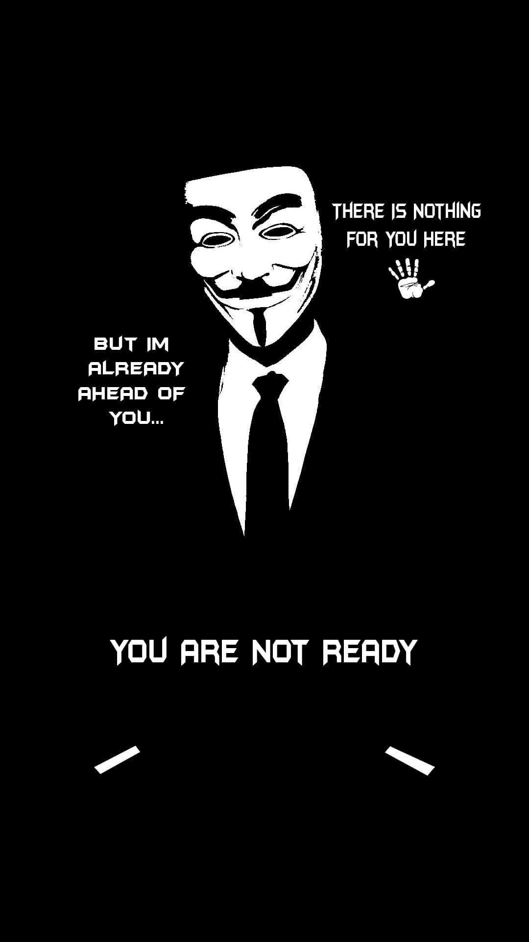 Anonymous iPhone Background