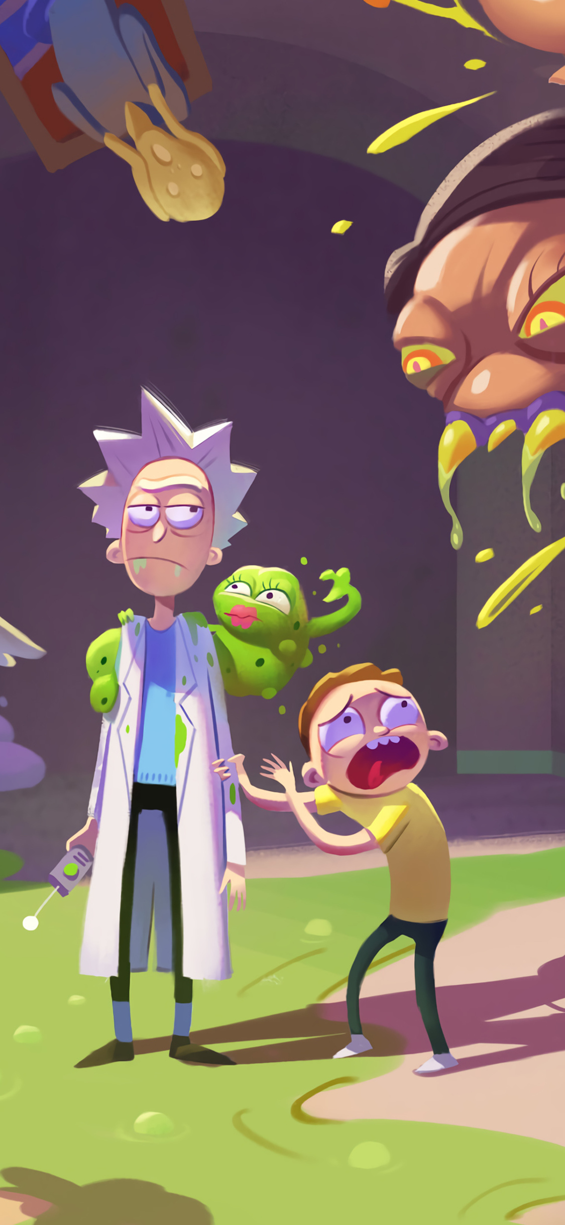 wallpaper iphone rick and morty