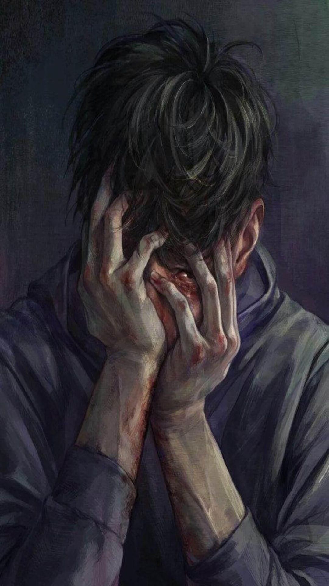 iPhone Wallpaper Depressed Boy