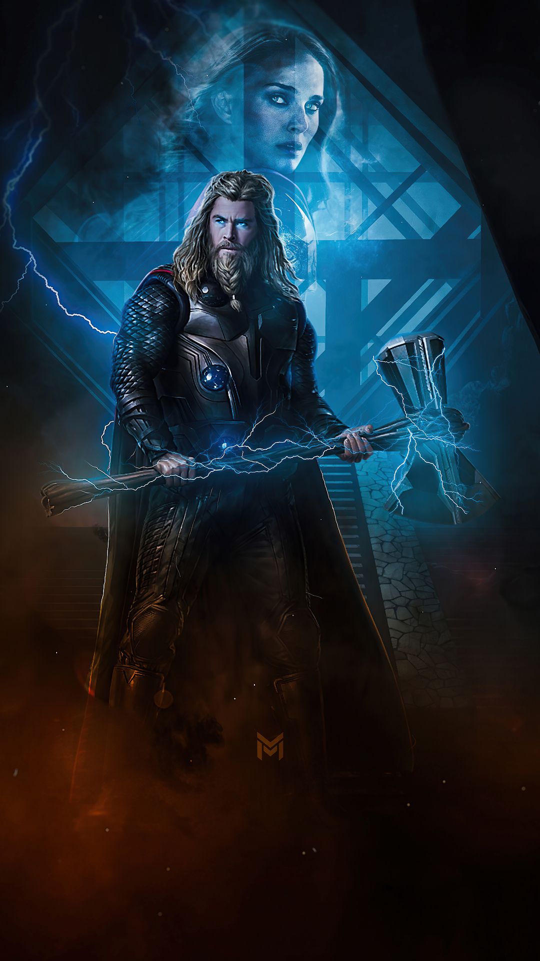 Cool Thor Love and Thunder iPhone Wallpaper