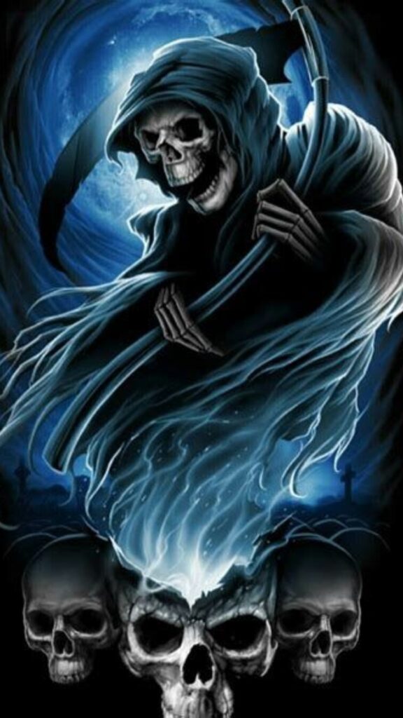 A Grim Reaper iPhone Wallpaper