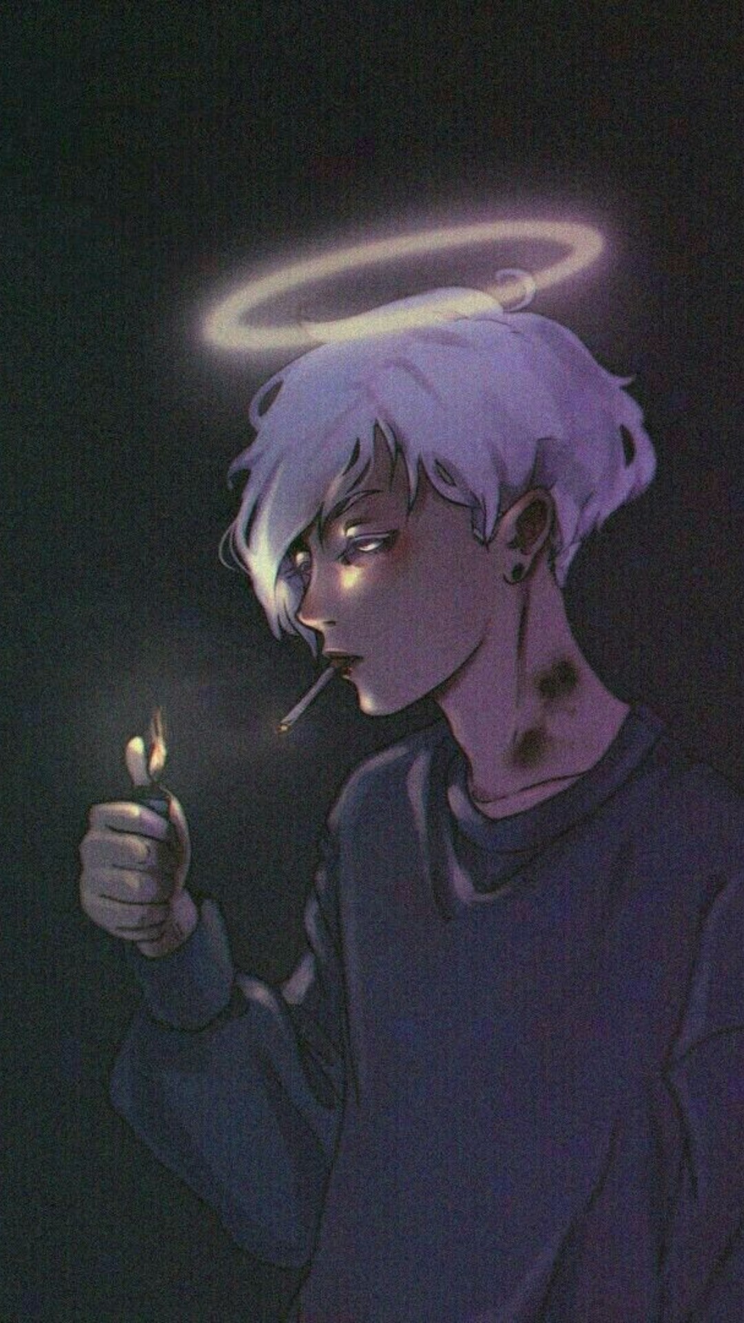 Anime Smoking Boy Wallpaper iPhone 13