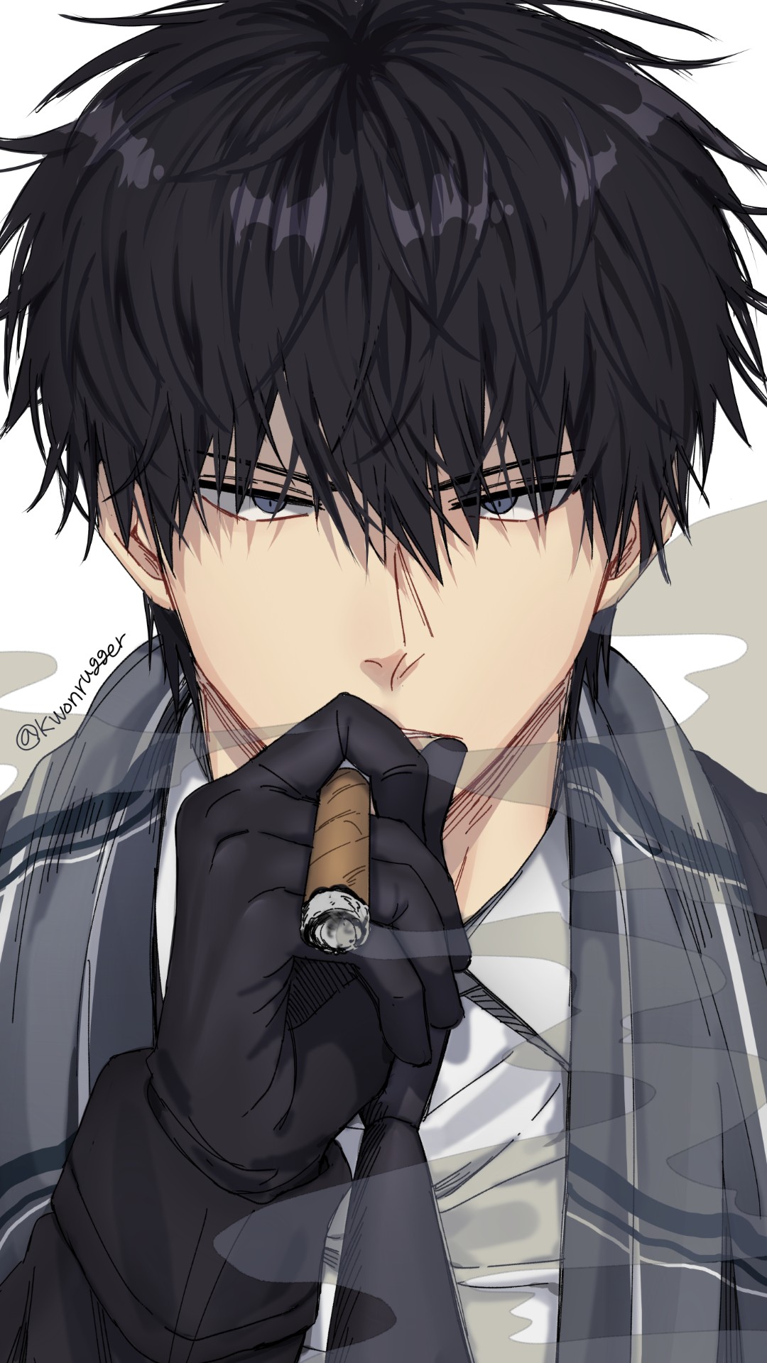 Anime Smoking Boy iPhone Wallpaper HD