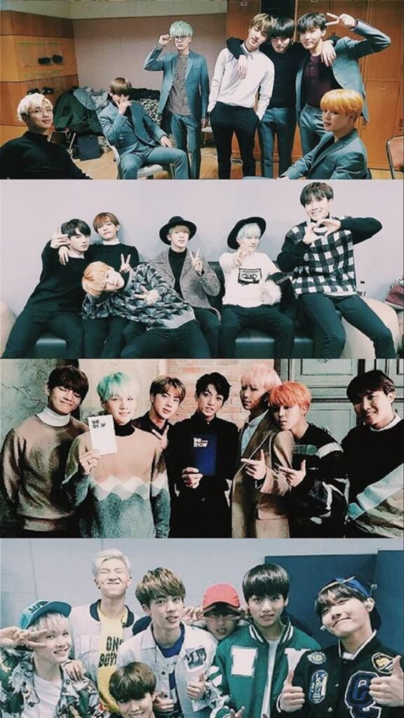 BTS Collage iPhone Wallpaper