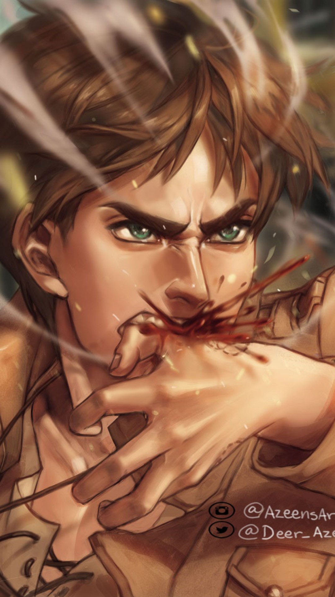 Eren Yeager iPhone Wallpaper HD