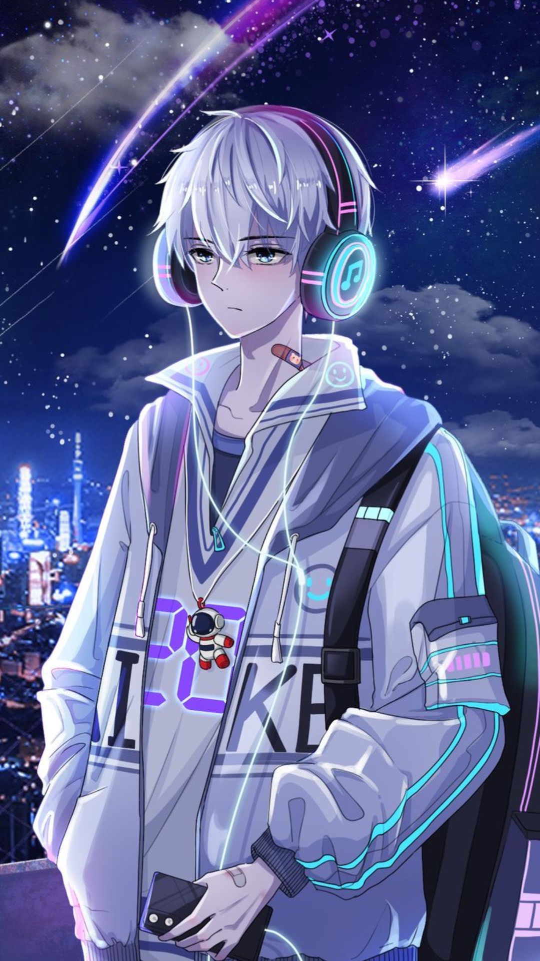 Handsome Anime Boy iPhone Wallpaper