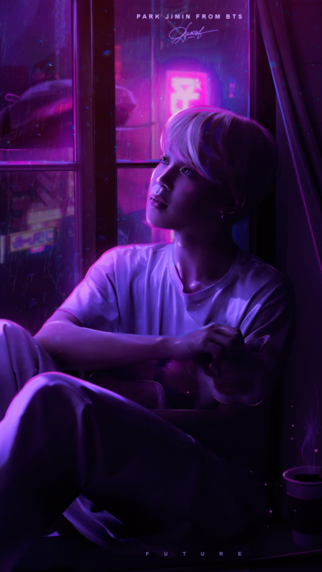 Purple BTS Wallpaper For iPhone