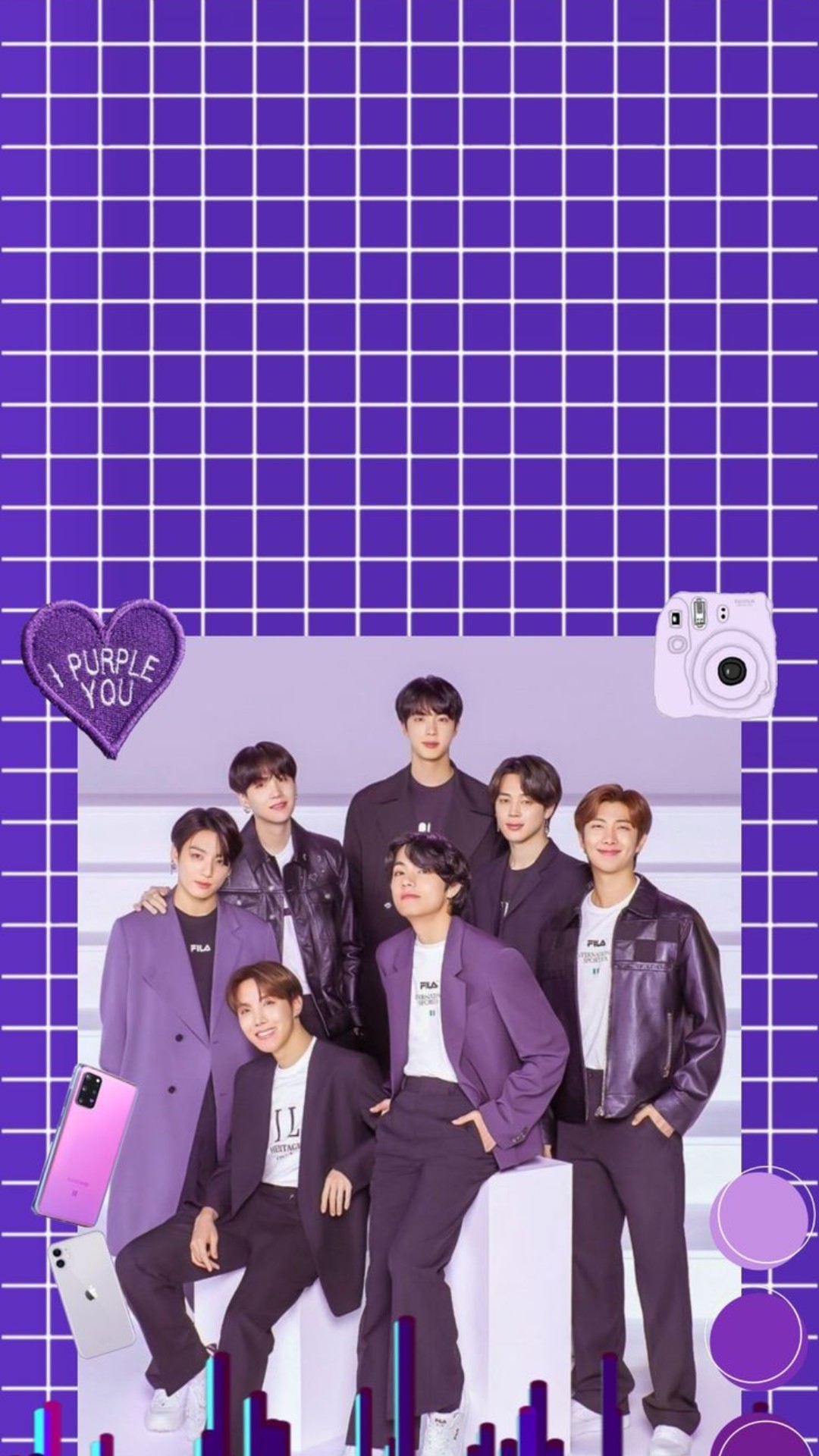 Bts wallpaper  Iphone wallpaper bts, Purple wallpaper, Purple wallpaper  iphone