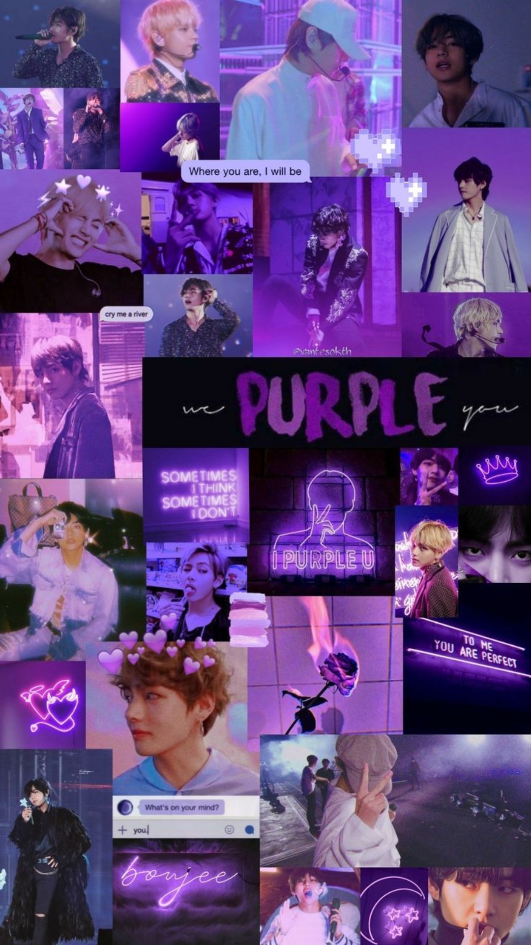 Purple BTS Wallpaper iPhone