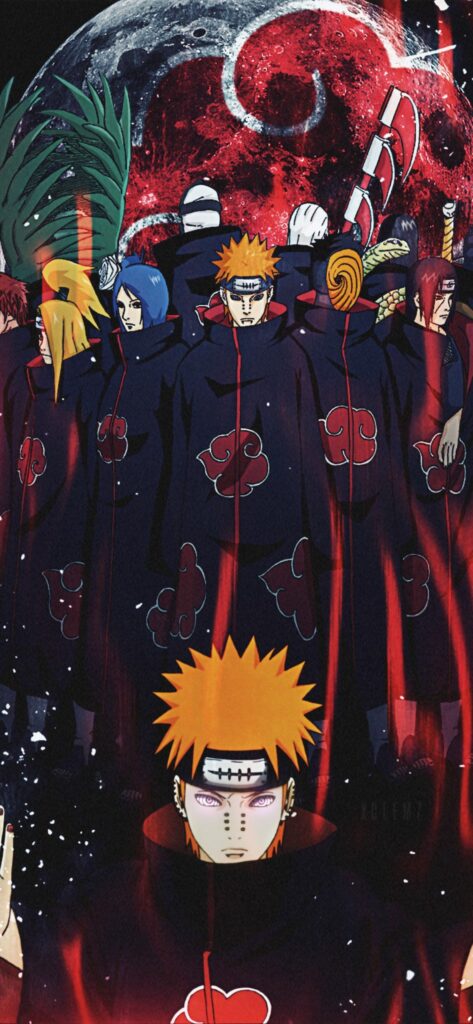 Akatsuki iPhone Home Screen Wallpaper