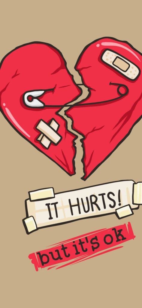 Broken Heart iPhone Wallpaper