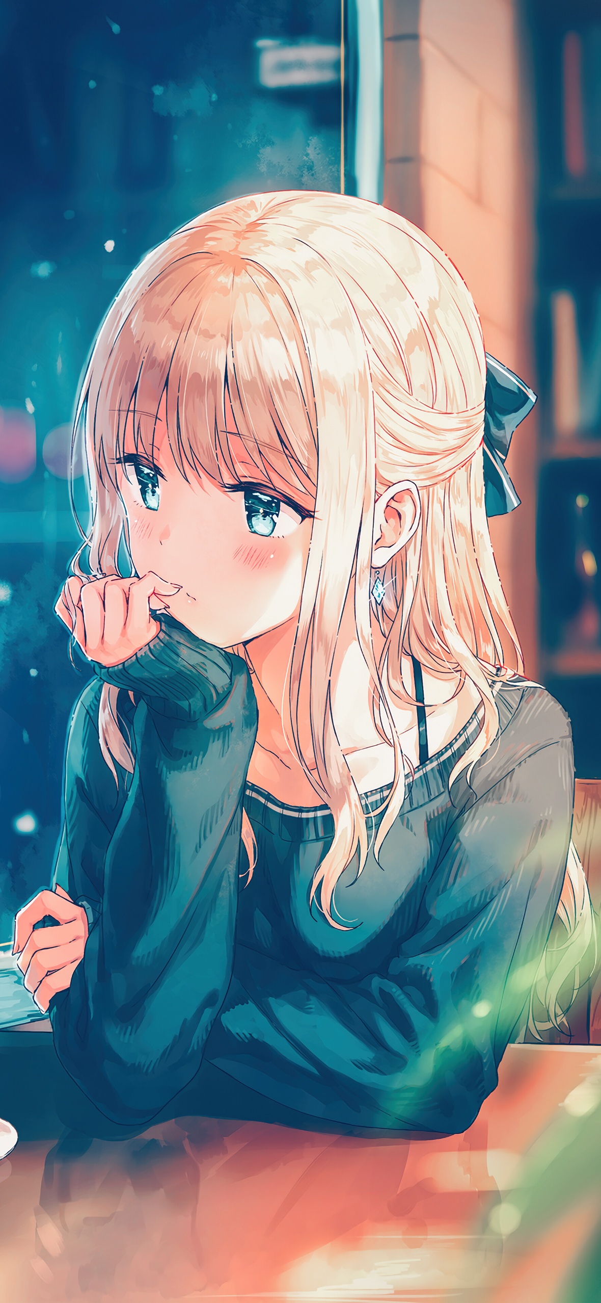 Cute Anime Girl iPhone Wallpaper 4k