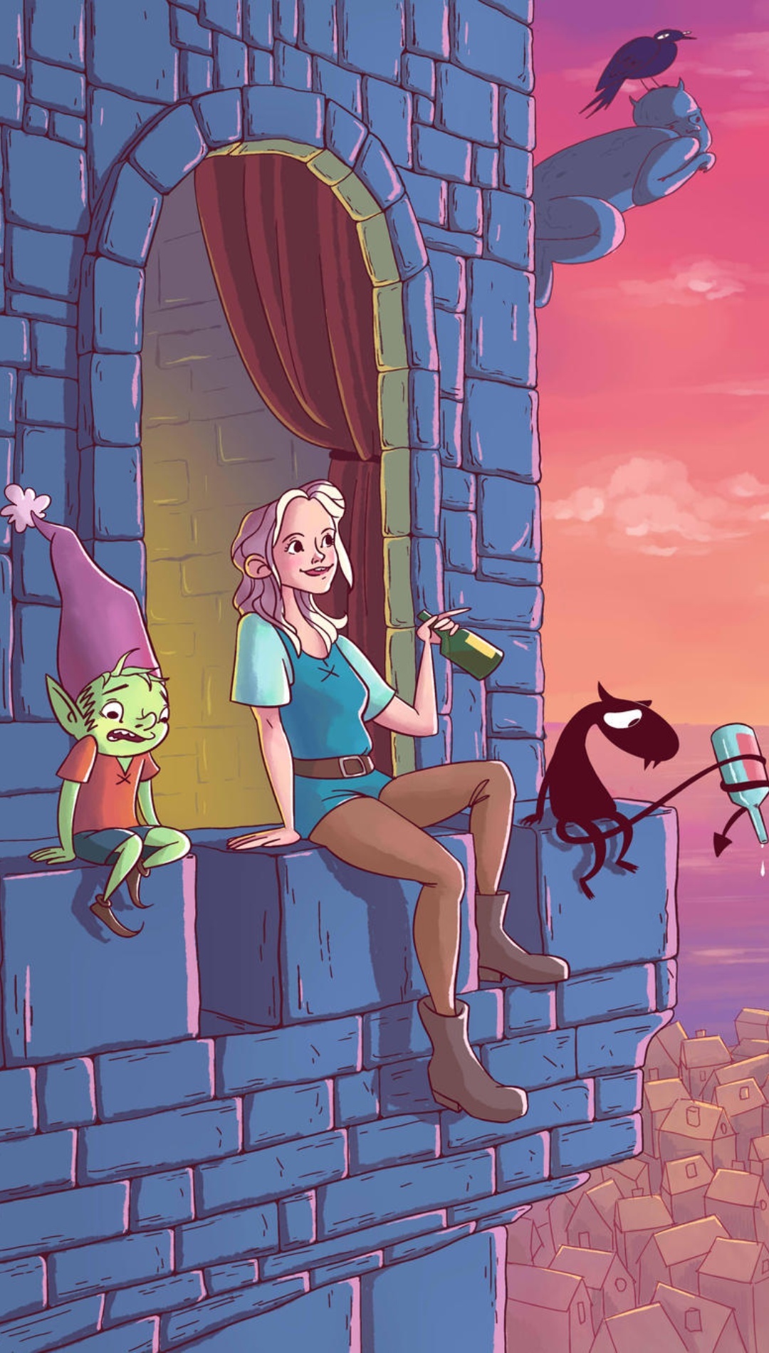 Disenchantment iPhone Home Screen Wallpaper