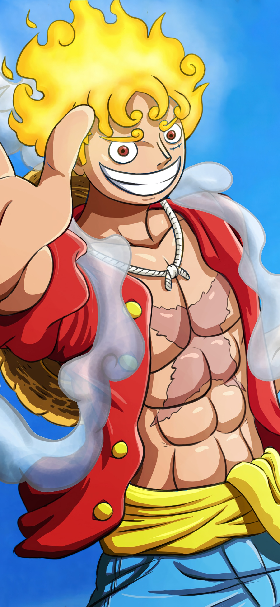 𝙶𝚎𝚊𝚛 𝟻 𝚕𝚞𝚏𝚏𝚢 in 2023  One piece cartoon, One piece wallpaper  iphone, Luffy gear 5