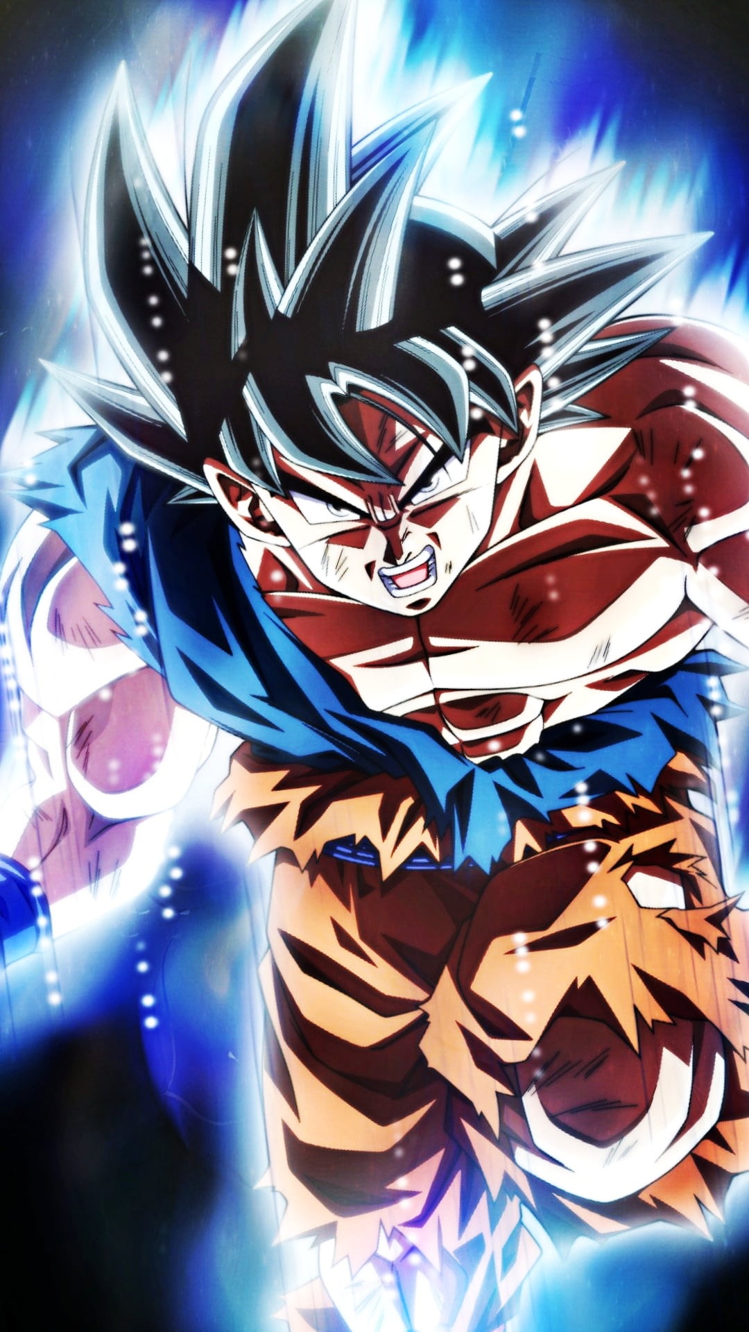 Goku Ultra instinct iPhone Lock Screen Wallpaper