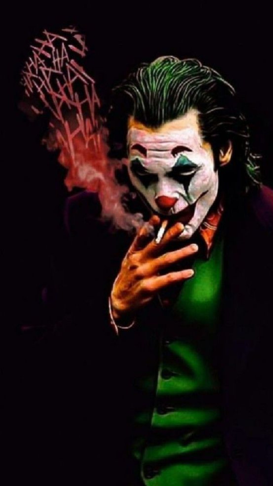 Joker Cigarette Smoking iphone Wallpaper 4k