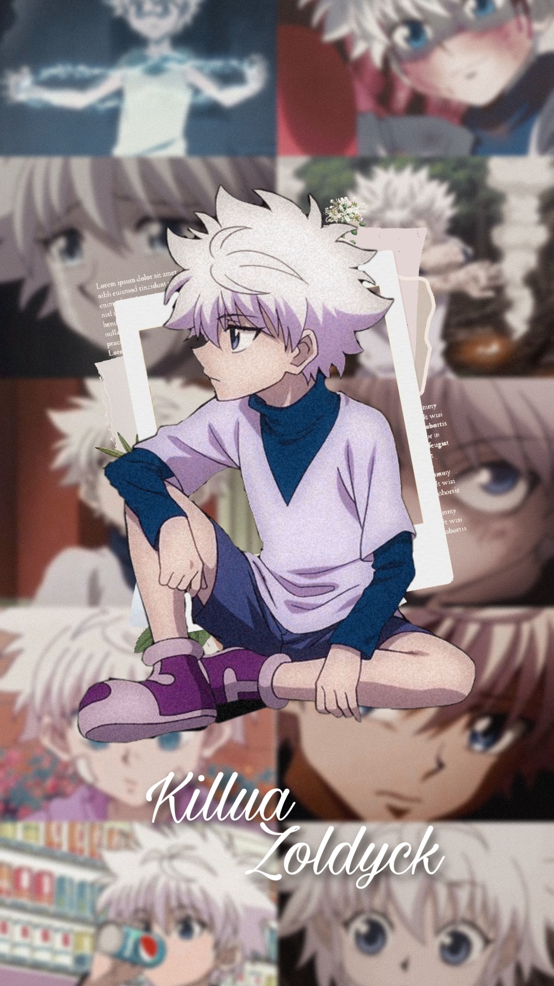 Download Sitting Gon And Killua Of Hunter X Hunter Iphone Wallpaper