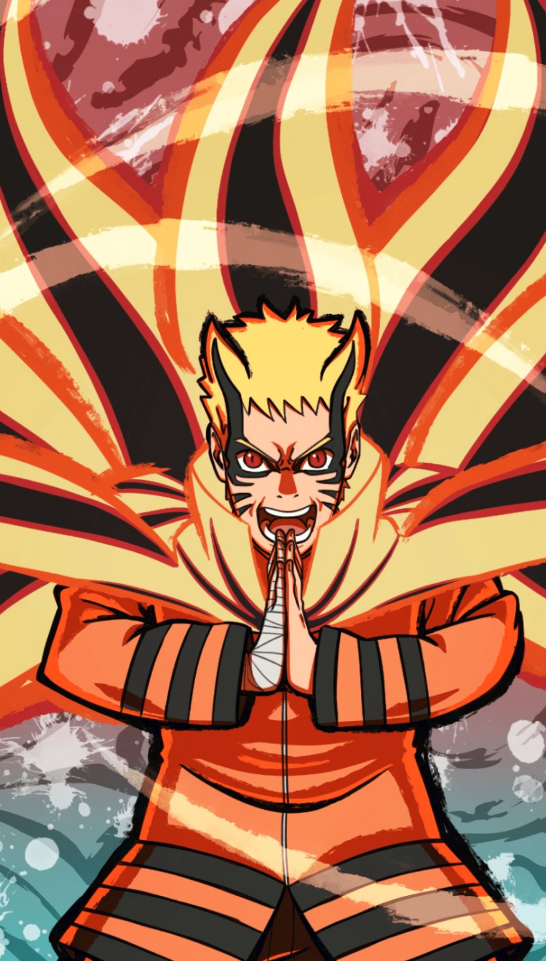 Naruto Baryon Mode iPhone Wallpaper 4k