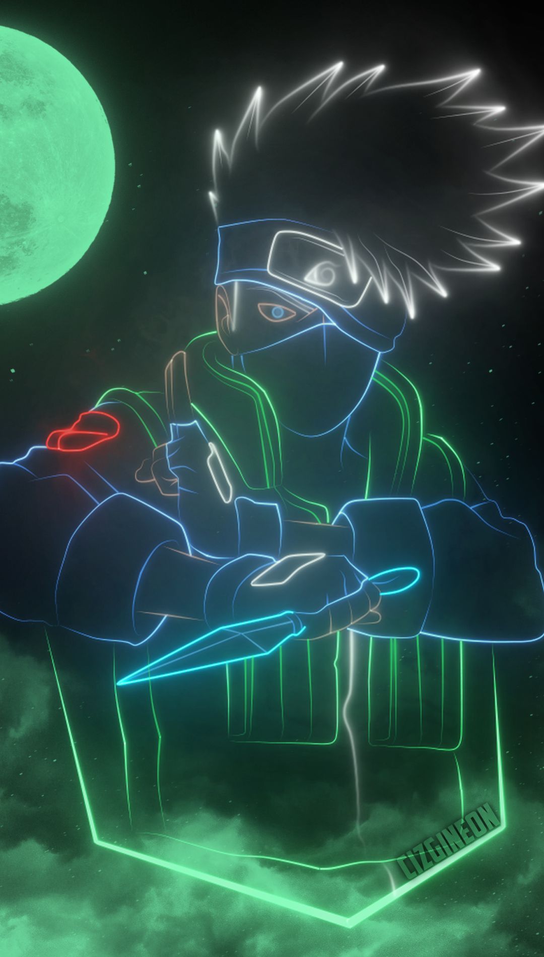 Naruto Neon Wallpaper iPhone 12