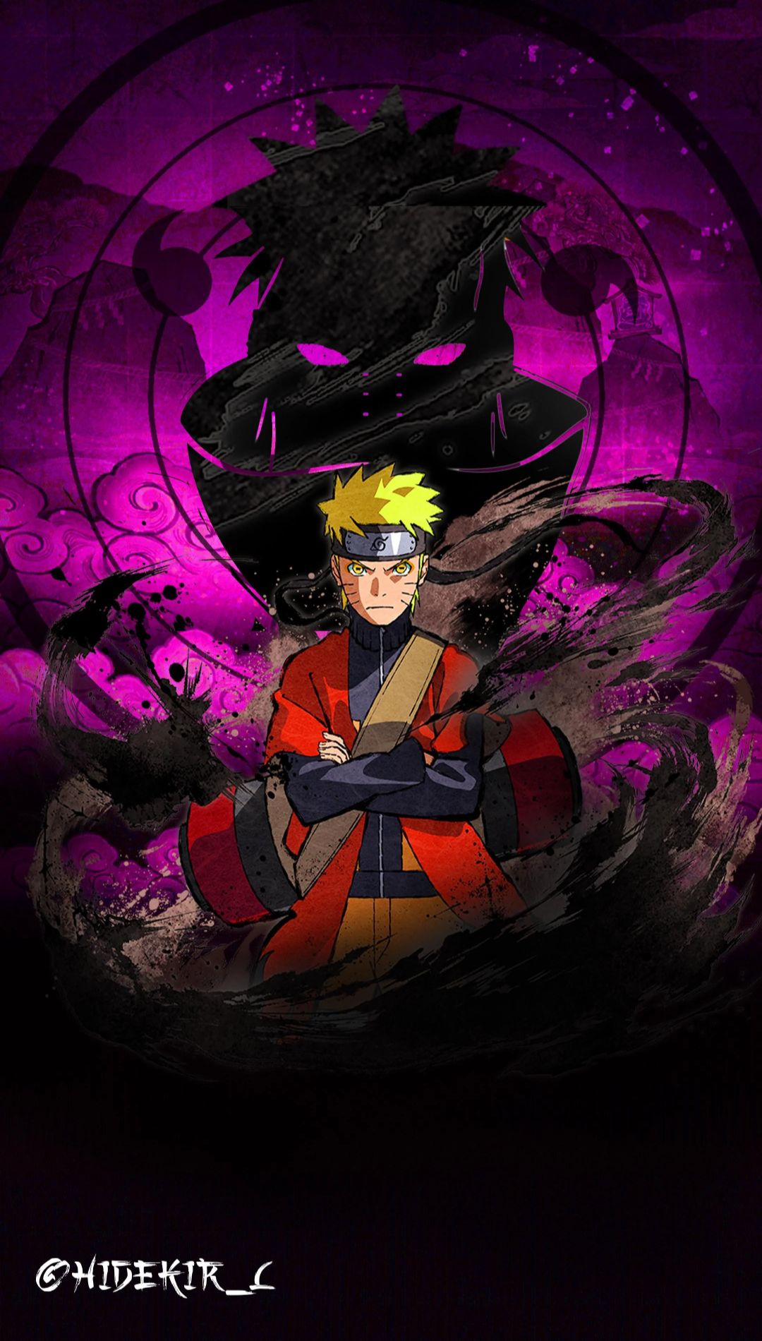 Naruto Neon Wallpaper iPhone X