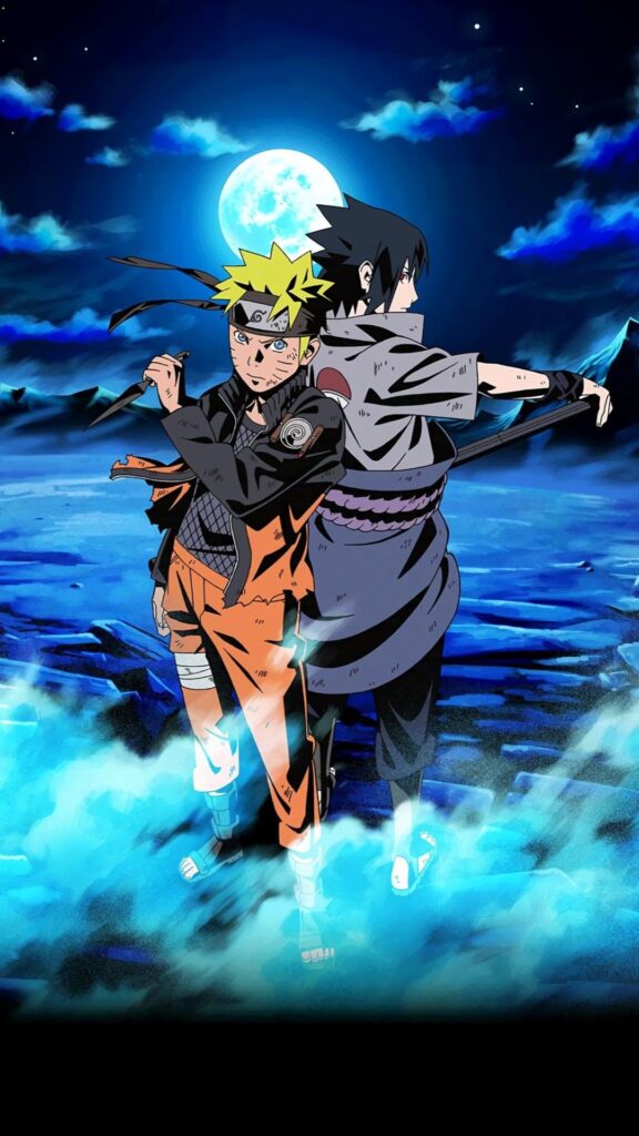 Naruto and Sasuke iphone Wallpaper