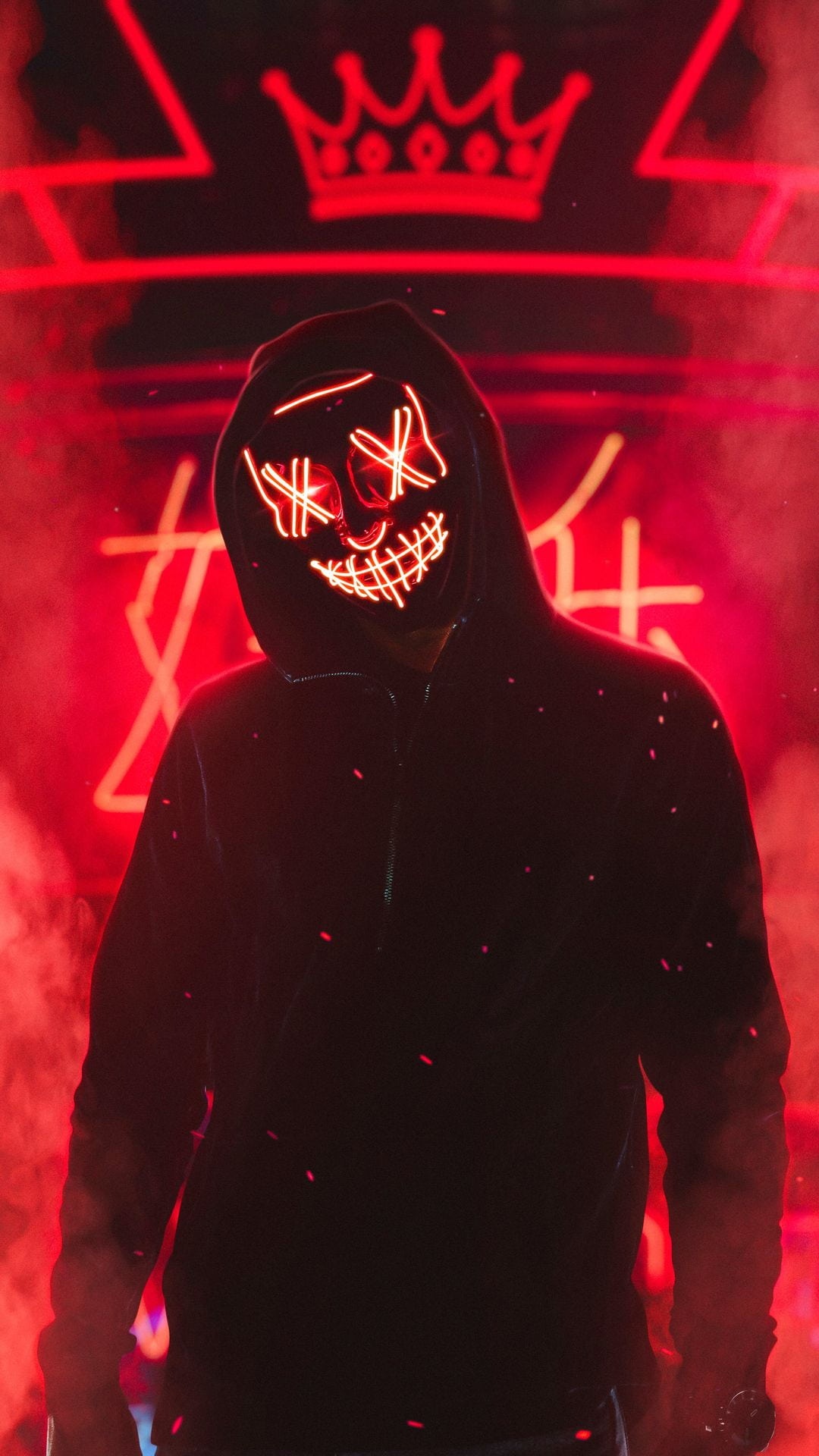 Neon Mask Boy Wallpaper iPhone 8