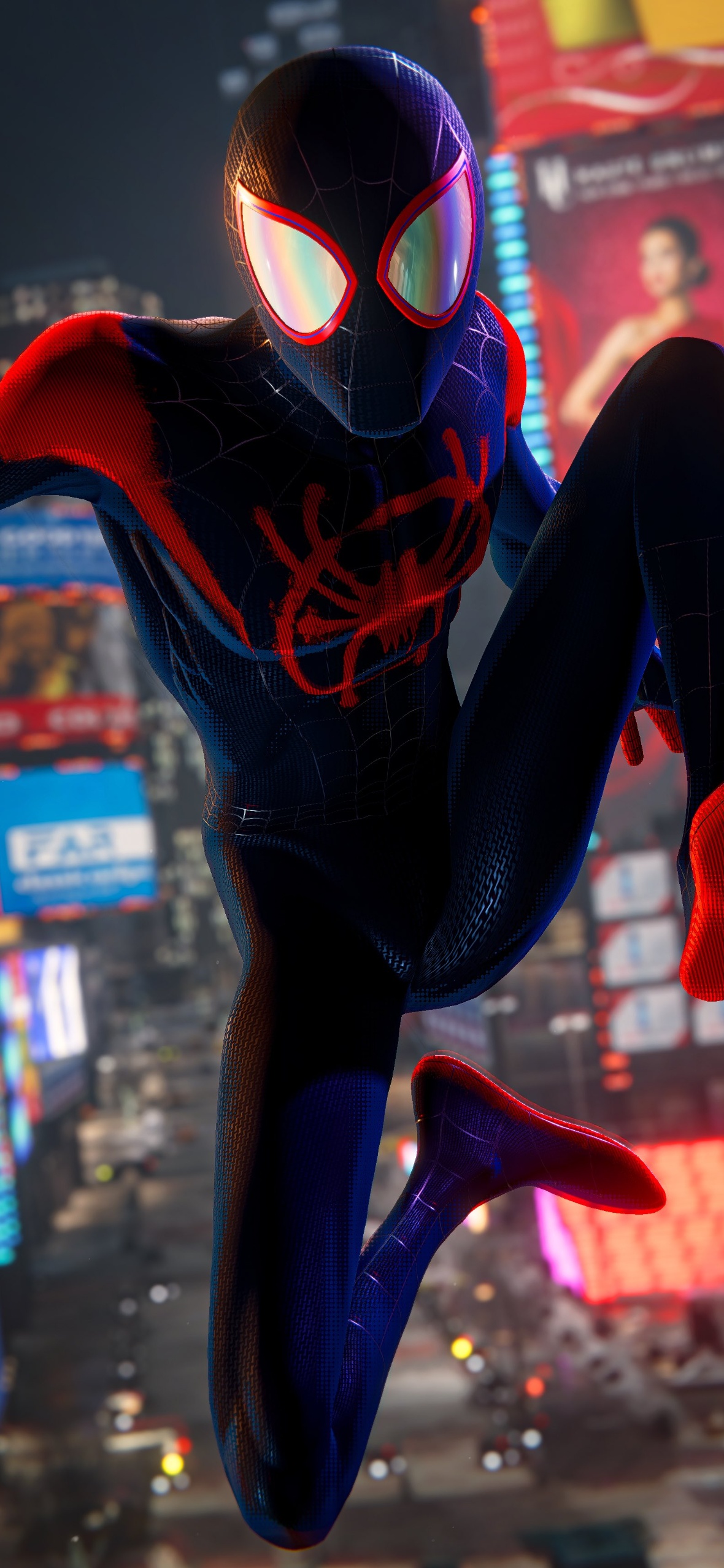 Spider Man Miles Morales iPhone Home Screen Wallpaper