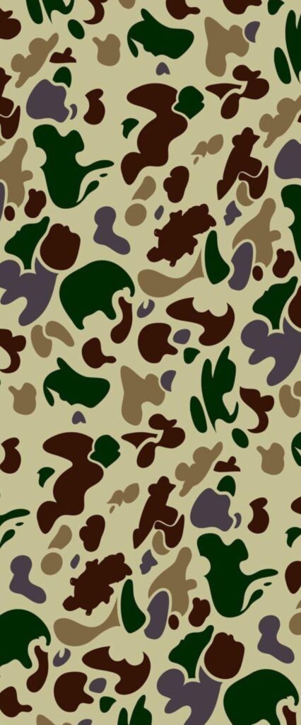 Bape Camo iPhone Lock Screen Wallpaper