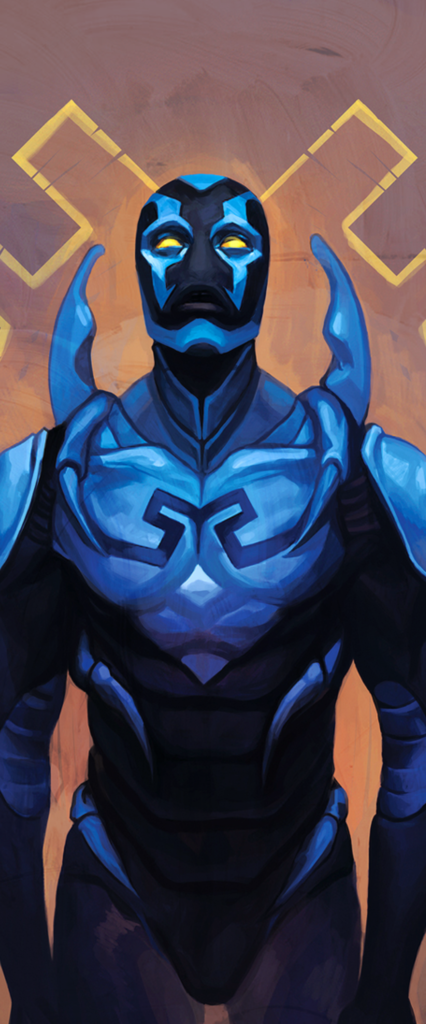 Blue Beetle Wallpaper For iPhone 12