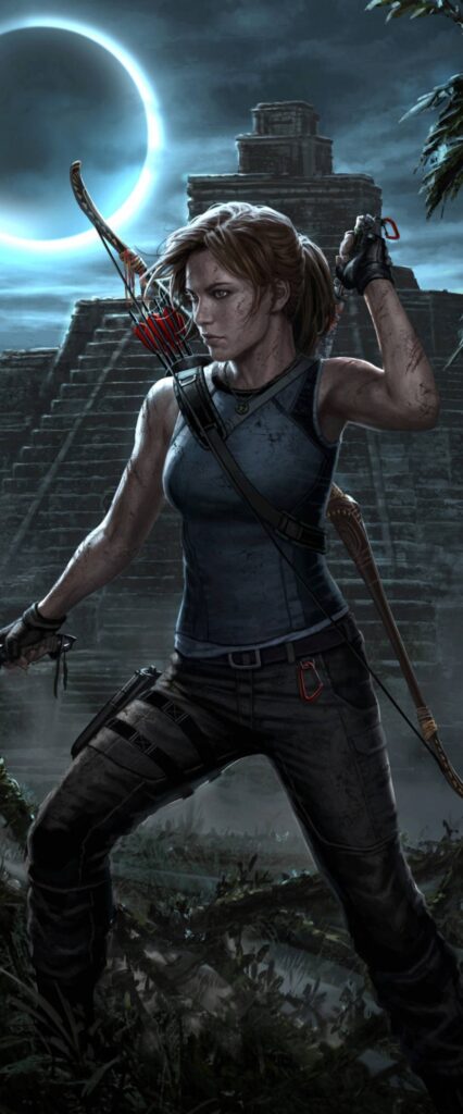 Lara Croft Wallpaper For iPhone 14 Pro