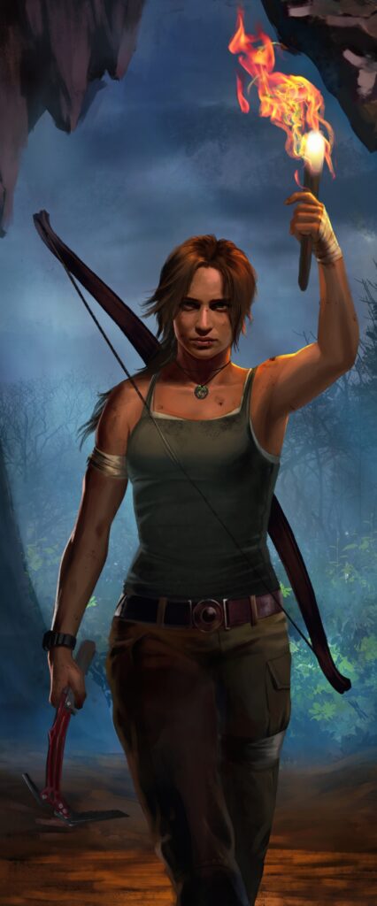 Lara Croft iPhone Lock Screen Wallpaper