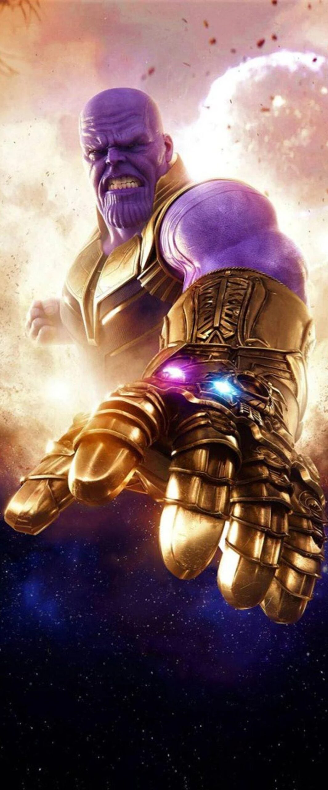 Thanos iPhone Lock Screen Wallpaper