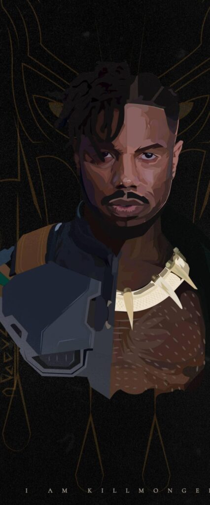 iPhone Wallpaper Erik Killmonger