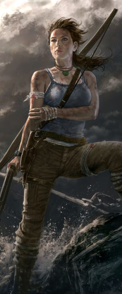 iPhone Wallpaper Lara Croft