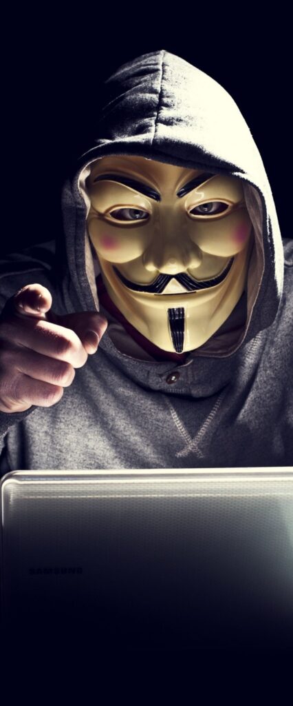 Anonymous Hacker Wallpaper For iPhone X