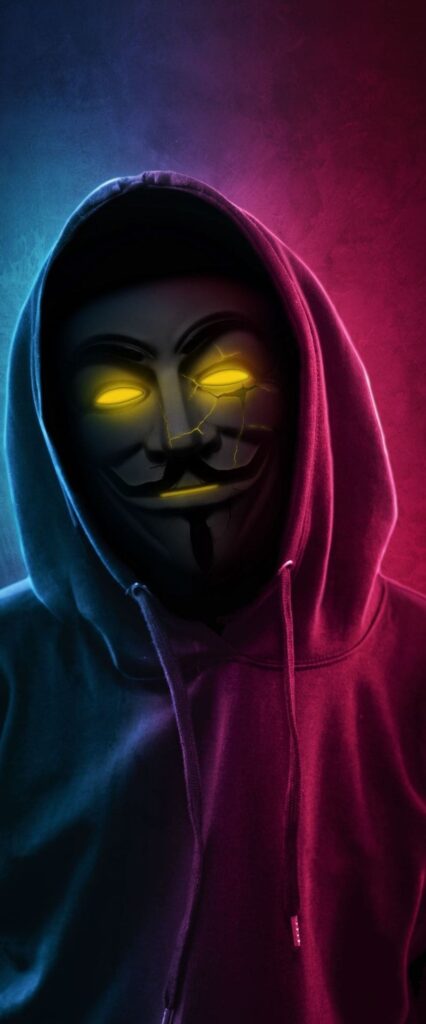 Anonymous Hacker Wallpaper For iPhone XR