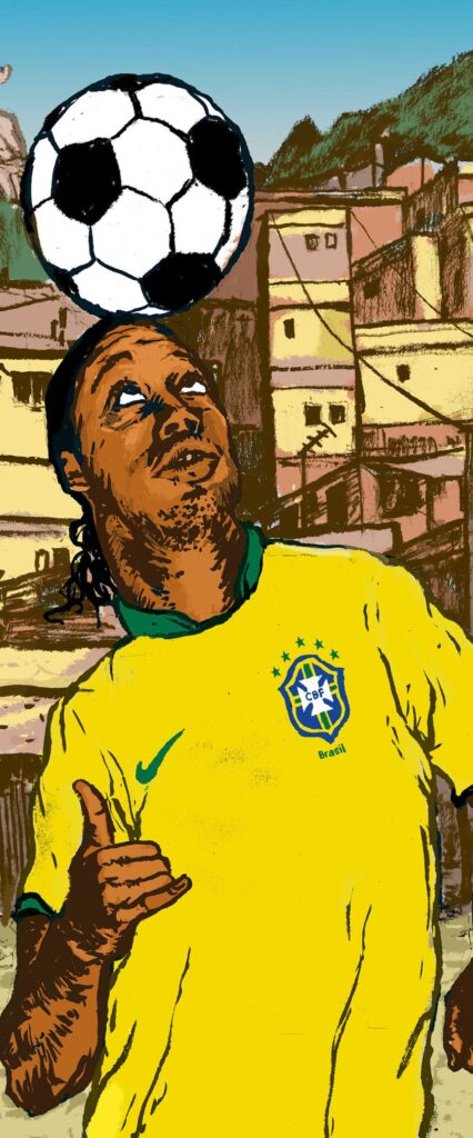 Awesome Ronaldinho Gaúcho iPhone Wallpaper
