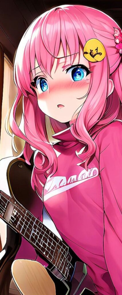 Bocchi The Rock iPhone Home Screen Wallpaper