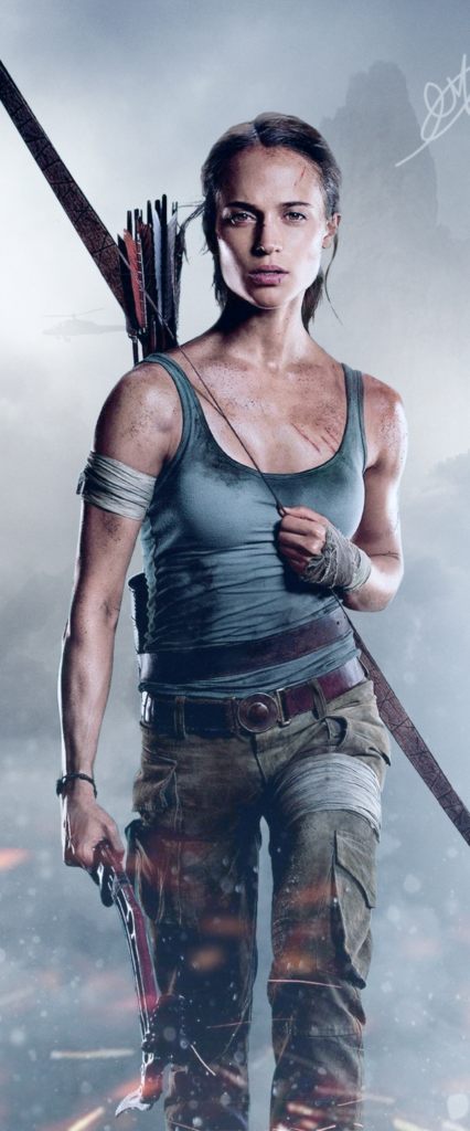 Cool Lara Croft iPhone Wallpaper