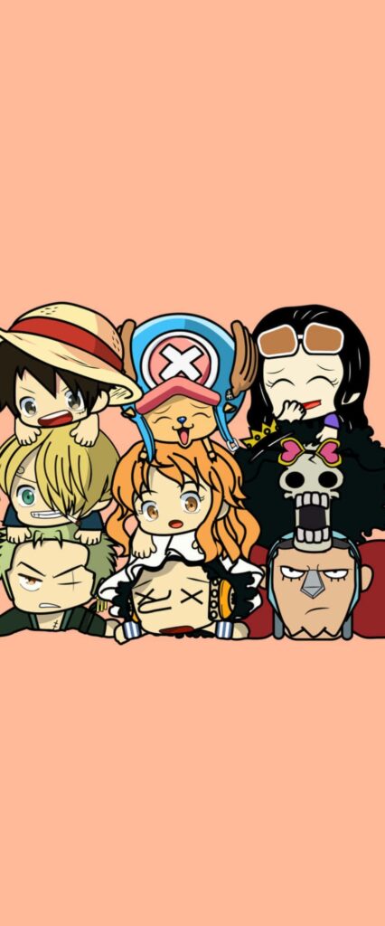 Cute One Piece iPhone Home Screen Wallpaper