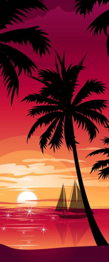 Cute Sunset Wallpaper For iPhone 14