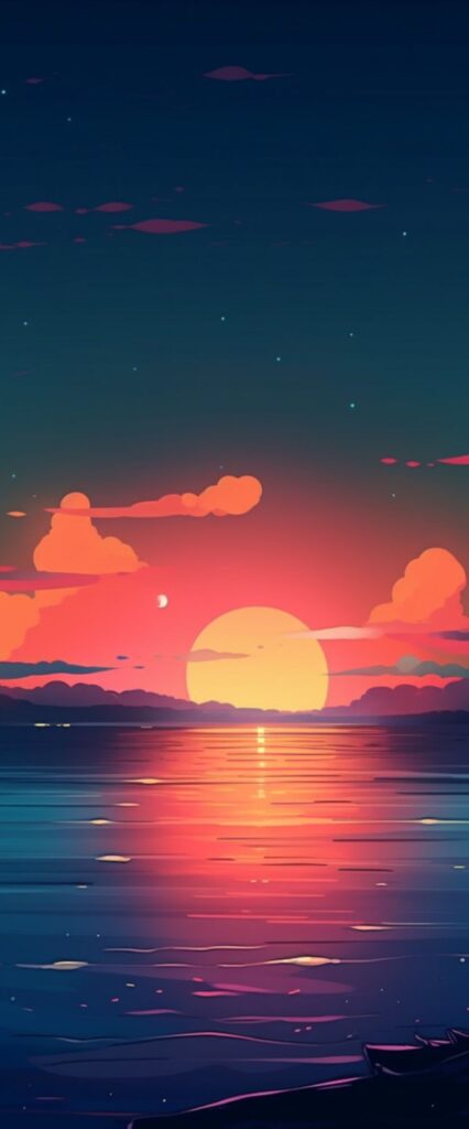 Cute Sunset iPhone Wallpaper HD