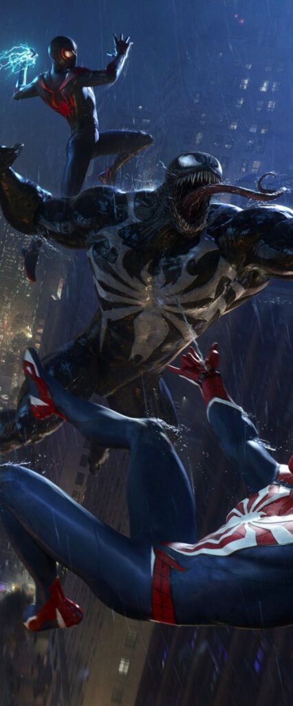 Marvel's Spider Man 2 Venom Wallpaper For iPhone 14 Pro