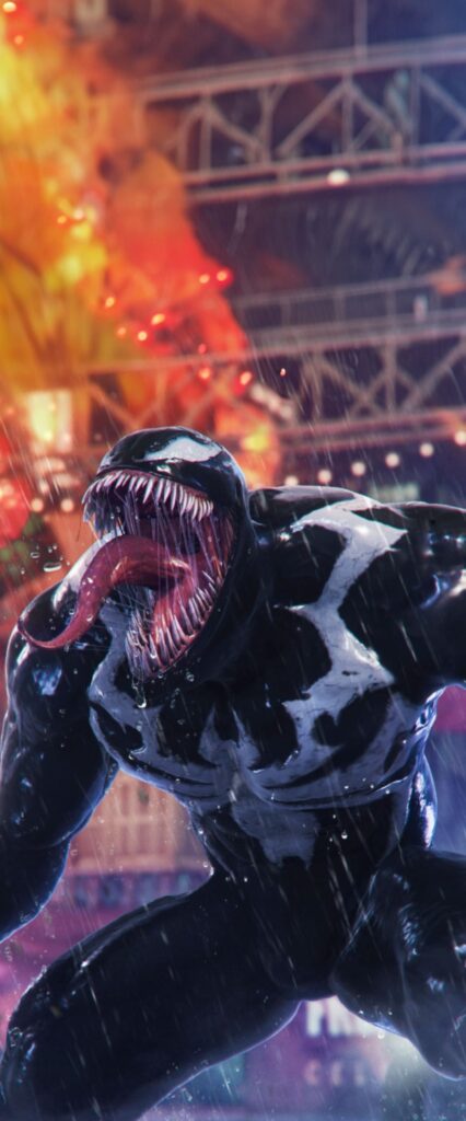 Marvel's Spider Man 2 Venom iPhone Wallpaper 4k