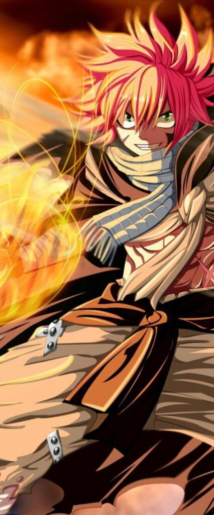 Natsu Dragneel iPhone Home Screen Wallpaper