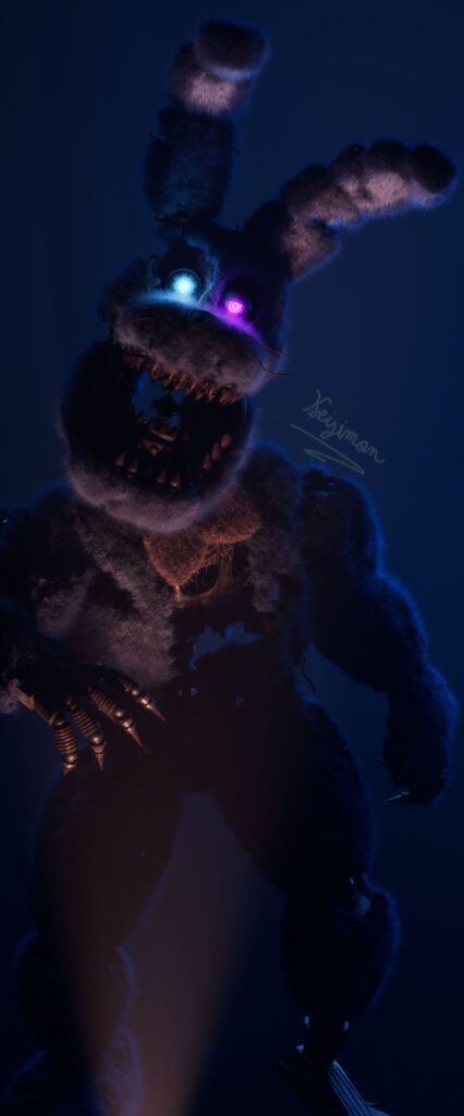 Nightmare Bonnie Wallpaper For iPhone