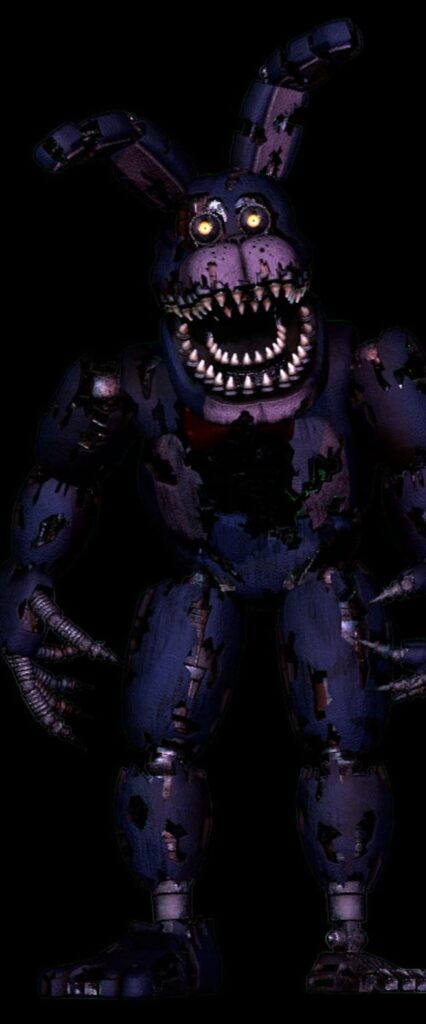 Nightmare Bonnie iPhone Lock Screen Wallpaper