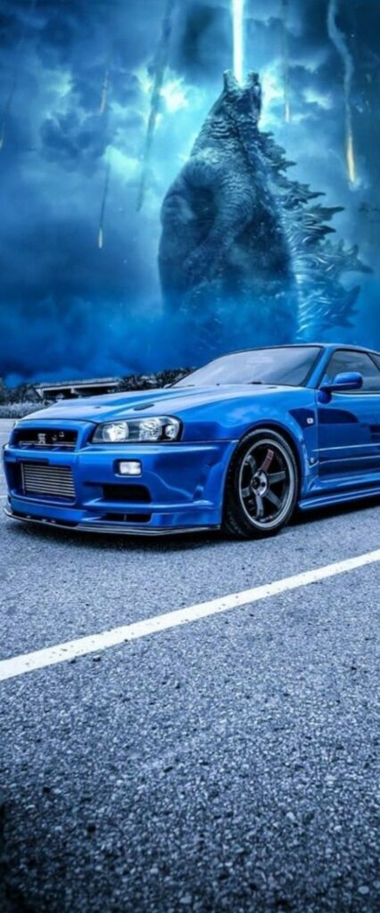 Nissan Skyline R34 GT R Wallpaper 4k For iPhone