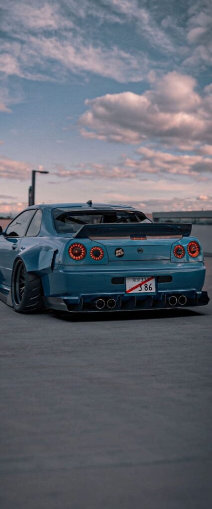 Nissan Skyline R34 GT R Wallpaper For iPhone X